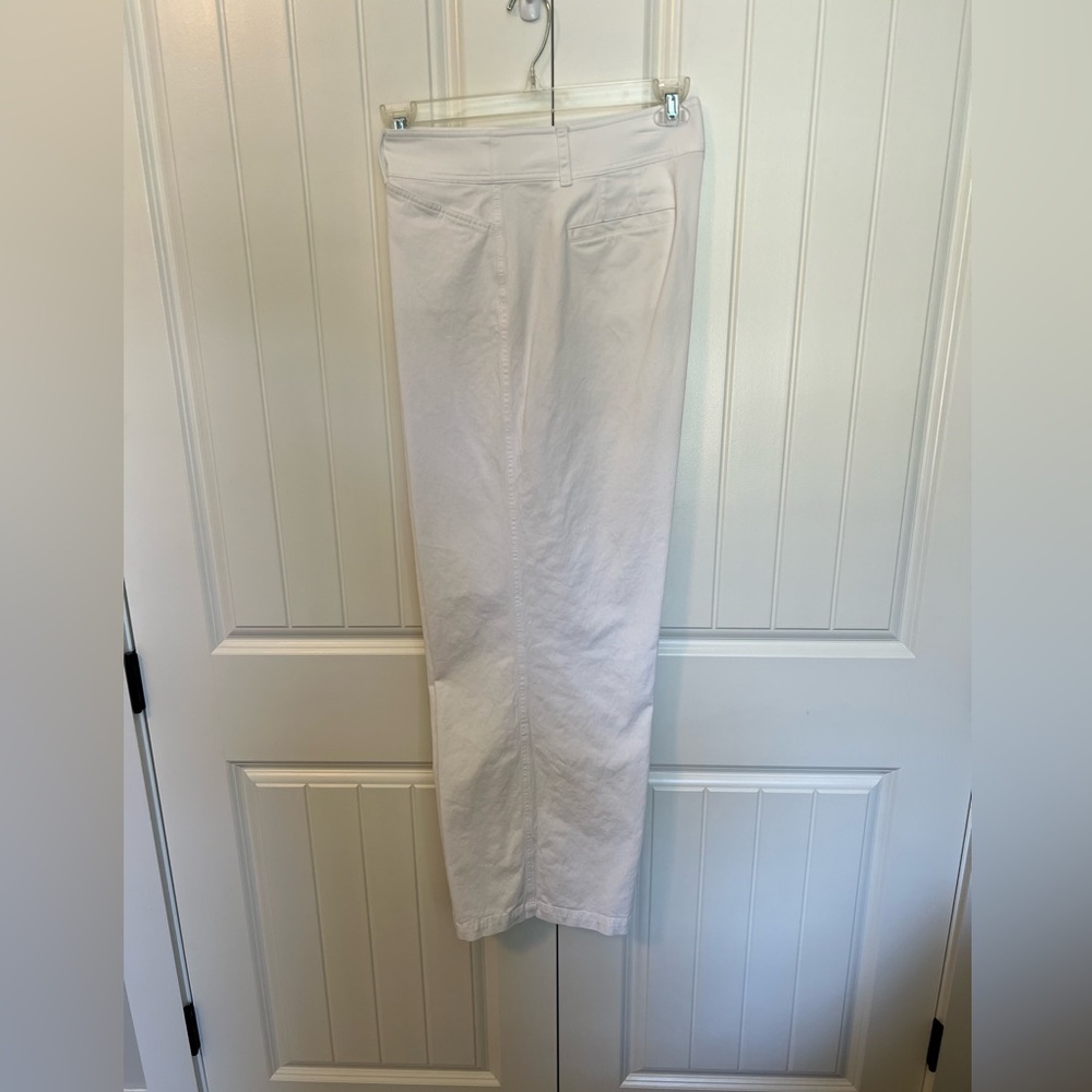 Talbots Full Length/Wide Leg White Pants. Size 18 - Picture 6 of 6